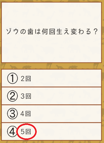 攻略 答え 雑学クイズ 動物編 問題28